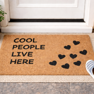Cool People Live Here Signature Mat
